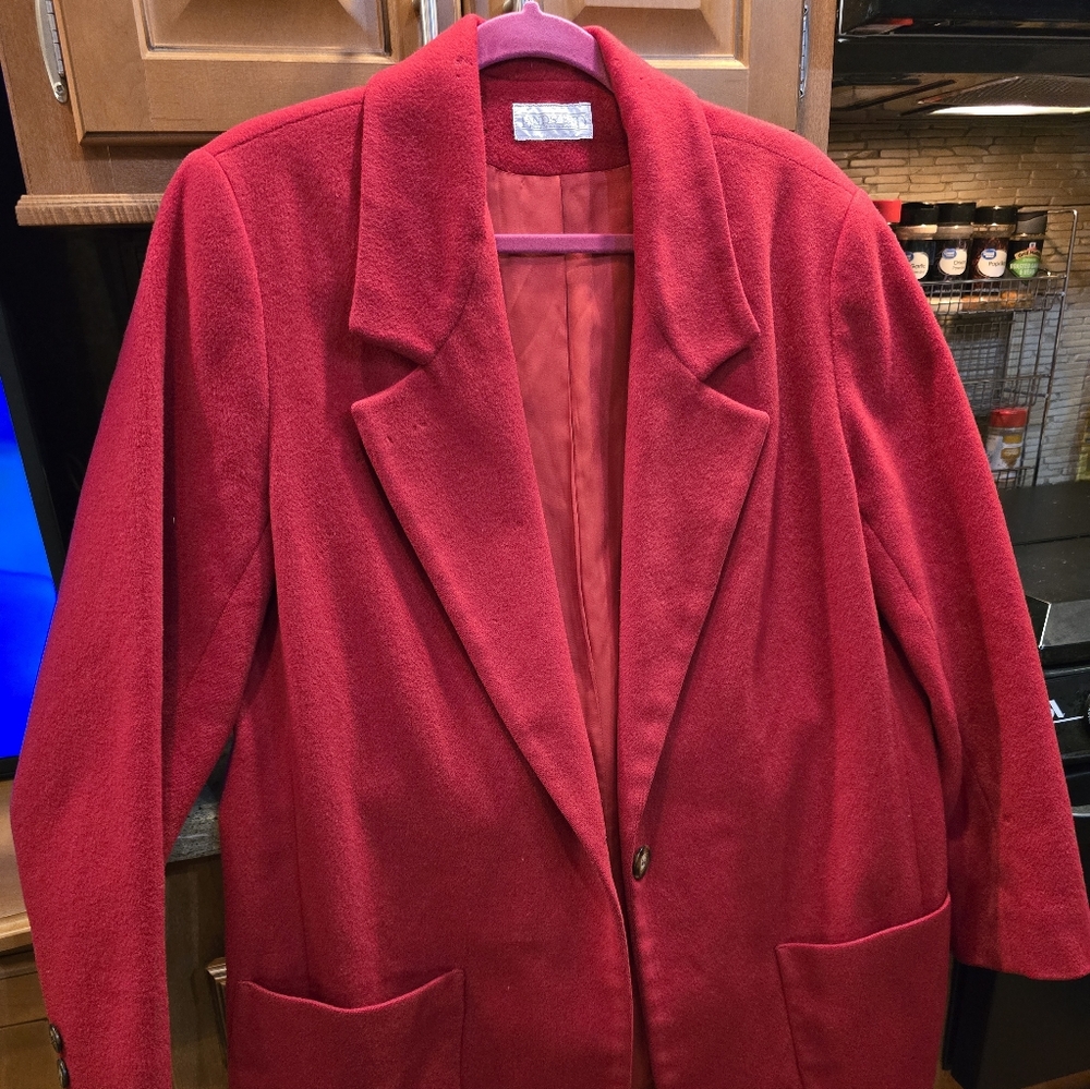 Lands' End Women's Classic Red Blazer